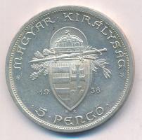 1938. 5P Ag "Szent István" T:AU,XF
Adamo P8.1