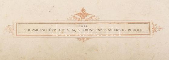 cca 1890-1900 SMS Kronprinz Erzherzog Rudolf, az Osztrák-Magyar Cs. és Kir. Haditengerészet (K. u. k...