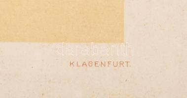 cca 1890-1900 Póla, Fisella, dokk matrózokkal és hajókkal; nagyméretű fotó kartonon, Alois Beer K.u....