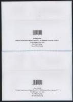 2023 Magyar zene háza normál és vágott blokkok 1-1 FDC-n, piros és fekete azonos sorszámmal. Nagyon ...