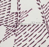 Gyarmathy Tihamér (1915-2005): Formák dinamikája a térben, 1979. Tus, papír. Jelezve jobbra lent: Gy...