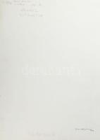 Gyarmathy Tihamér (1915-2005): Formák dinamikája a térben, 1979. Tus, papír. Jelezve jobbra lent: Gy...