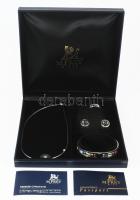 Frey Wille geometrikus mintás 4 darabos ékszer szett: Cabochon fülbevaló, Miss gyűrű, Ballerina kark...