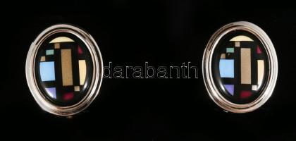 Frey Wille geometrikus mintás 4 darabos ékszer szett: Cabochon fülbevaló, Miss gyűrű, Ballerina kark...