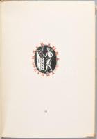 Kozma Lajos: - - szignetkönyve. Kner Imre előszavával. Gyoma, 1925, Kner Izidor, XVIII+2 p.+50 t. El...