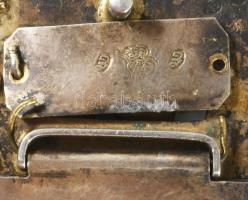 cca 1890 Ottomán ezüst (Ag) öv a Semsey grófi családi hagyatékból. Jelzett, a tárgyon végig szultáni...