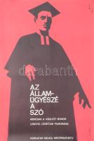 Bánki László (1916-1991): Az államügyészé a szó. Filmplakát, papír, jelzett a plakáton, Offset Nyomd...