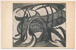 Festmény. MA levelezőlapjai 2. sz. Krausz J. és Társa kiadása / Hungarian avant-garde magazine, expr...