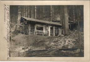 1917 Stermina (Bukovina, Bucovina, Bukowina); Az 5. honvédhuszár ezred tiszti étkezdéje / WWI K.u.k....