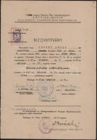 1947 Bp., Pázmány Péter Tudományegyetem Dietetikai Intézete által rendezett élelmezéstechnikai szakt...