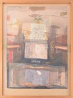 Horkay István (1945): Valaki önmaga, 1997. Vegyes technika, kollázs, farost, jelezve jobbra középen ...