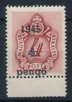 Nagyvárad I. 1945 Barnaportó 4P/4f II. típus, alul kettős fogazással
Signed: Bodor