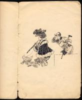 ca 1910 8 db hölgyekről készült tusrajz. 13x20 cm