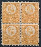 1883 Réznyomat ÚJNYOMAT teljes sor négyestömbökben. Nagyon ritka a négyestömb a korai kiadásoknál! (...