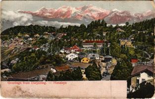 Darjeeling, Himalaya. Photo-Lila-Karte Kunstverlag Hofmann, Leder &amp; Co. (Meissen) (non PC) (...
