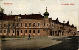 Vinkovci, Vinkovce; Imovinska palaca / palace, shops (EK)