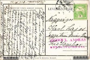 1915 Kolozsvár, Cluj; Hídkapu a XIX. század elején. Festette Melka V. képe után Felszeghy Jolán. A K...