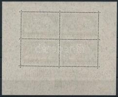 1933 WIPA blokk a 4 sarkán falcos / Block with original gum, lightly hinged on 4 corners (Mi EUR 2.7...