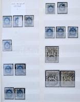 Osztrák posta Magyarországon, 1867, Réznyomat és Krajcáros kiadások gyűjtemény jó értékekkel, érdeke...