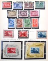 1945-1999 Gyűjtemény sok jó kiadással kevés hiánnyal 13 kötet előnyomott albumban. Milliós katalógus...