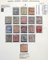 1871-1944 Gyűjtemény a Kőnyomattól sok jó kiadással kevés hiánnyal előnyomott albumban. Milliós kata...