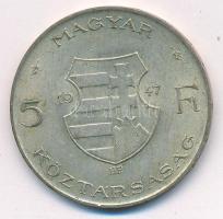 1947. 5Ft Ag "Kossuth" T:XF patina
Adamo F8.1