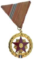 1957. "Kiváló Szolgálatért Érdemérem" aranyozott, zománcozott kitüntetés T:AU
Hungary 195...