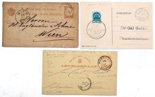 120 db 1940 előtti küldemény, főleg díjjegyes levelezőlapok az 1890-es évektől / 120 postcards pre 1...