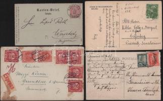 60 db régi osztrák küldemény sok vasúti bélyegzéssel, közte néhány vegyes képeslap / 60 old Austrian...