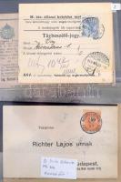 ~ 60 magyar és külföldi küldemény jobbakkal, közte futott olasz, osztrák díjjegyesek / ~60 Hungarian...