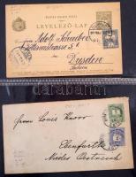 ~ 60 magyar és külföldi küldemény jobbakkal, közte futott olasz, osztrák díjjegyesek / ~60 Hungarian...