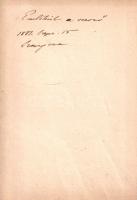 [Madách Aladár]: 
Szerelem könyve. Költemény. (Dedikált.)
Budapest, 1880. Franklin-Társulat (ny.) ...