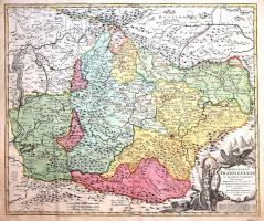 [Térkép] Principatus Transilvania in quinque Nationes earumque Regiones et Comitatus cum finitimis v...