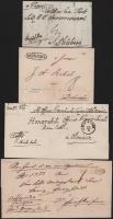 20 db bélyeg előtti levél jobbakkal, közte 3 osztrák és 1 későbbi pénzeslevél / 20 pre-philatelic co...