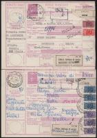 Olaszország 33 db teljes díjkiegészített díjjegyes csomagszállító a 60-as évekből / Italy lot of 33 ...
