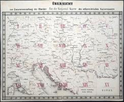 Scheda, Joseph: General-Karte der Oesterreichischen Kaiserstaates. Mass-Stab: 1 : 576,000. [Az Osztr...