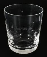 6 darab kristály whiskey pohár, m: 10 cm