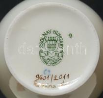 Kézzel festett, jelzett Zsolnay porcelán váza s: Rozina Éva / Hand painted Zsolnay chinaware, signed...