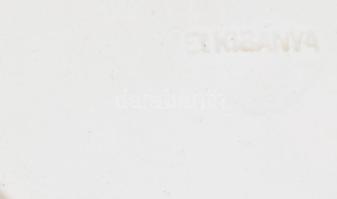 cca 1880-1900 Telkibánya dísztányér felületi sérülésekkel, d: 23 cm