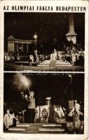 1936 Budapest XIV. Az Olimpiai fáklyastaféta Budapesten. Az 1936-os berlini olimpia, Gróf Takách-Tol...