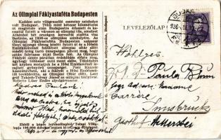 1936 Budapest XIV. Az Olimpiai fáklyastaféta Budapesten. Az 1936-os berlini olimpia, Gróf Takách-Tol...