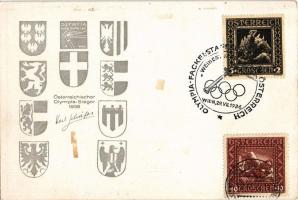 1936 Olympischer Fackellauf in Österreich Weihestunde Wien Heldenplatz / Olimpiai fáklyaváltó Ausztr...