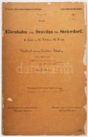 ca 1860 Oravicabánya - Stájerlak (Eisenbahn von Oravitza bis Steierdorf) vasútvonal Zsittin völgyi v...