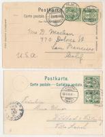 Svájc tájak és viseletek 37 régi képeslap sok lithoval / Switzerland landscapes and folklore 37 old ...