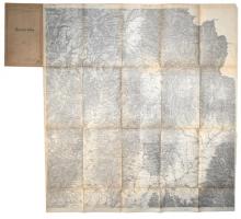 ca 1910 A Székely vasutak Sepsiszentgyörgy és Csíkszereda közötti vonal átnézeti térképe. 105x130 cm...