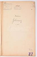 1871 Felvinc vasútállomás kézzel rajzolt alaprajza a tervező aláírásával. Felvinc (Unirea, korábban ...