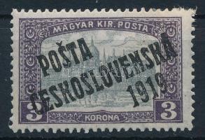 Posta Ceskoslovenska 1919 Parlament 3K
Signed: Bodor