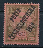 Posta Ceskoslovenska 1919 Turul 60f
Signed: Bodor