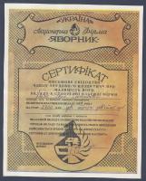 Ukrajna DN 35db modern részvény 100Gr (23x), 500Gr (6x), 1000Gr (3x), 5000Gr (2x), 10000 (3x) értékben T:I