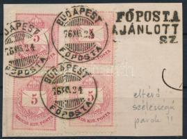 1874 2 x 5kr pár eltérő méretekben